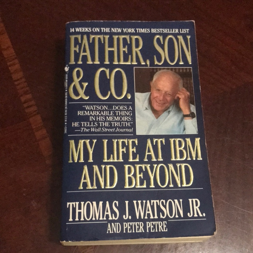 Father, Son & Co. by Thomas J. Watson Jr. - Blue Cover